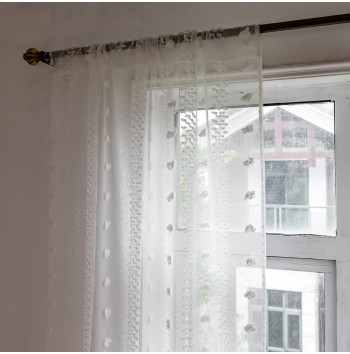 Bohemian tulle curtains