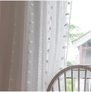 Bohemian tulle curtains