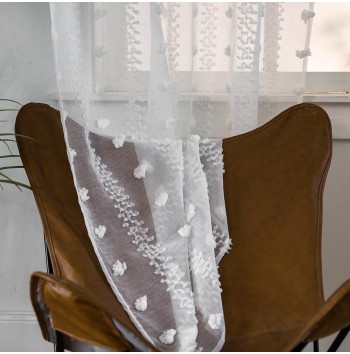 Bohemian tulle curtains
