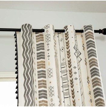 Farmhouse Cotton and Linen Blackout Curtains
