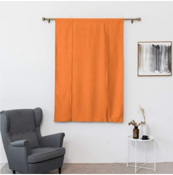 Blackout Tie Back Orange Curtains