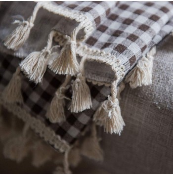 Farmhouse Coffee Cotton and Linen Curtains