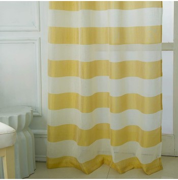 Vintage Semi-Sheer Grommet Top Curtain