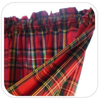Lattice Blackout Short Curtains