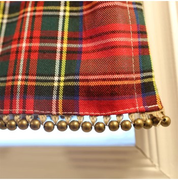 Lattice Blackout Short Curtains